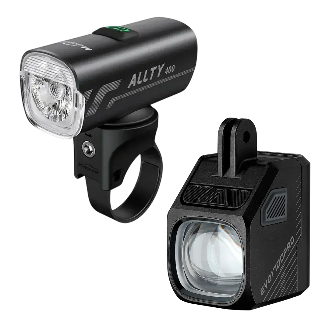 Combo Luces para Bicicleta MTB EVO 1700 Pro + ALLTY 400 | Magicshine Perú Combo Luz Delantera Magicshine EVO 1700 Pro Black + Luz Delantera Magicshine ALLTY 400 v2.0 - Imagen 1